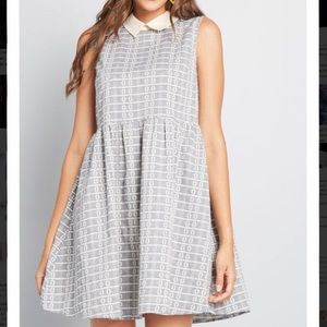 ModCloth Dynamic Dreamer Collared Dress